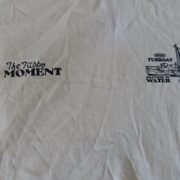 Limited edition The Tubbo Moment Ivory T-shirt Tubboat 2021 Mens M Rare HTF - Picture 2 of 7